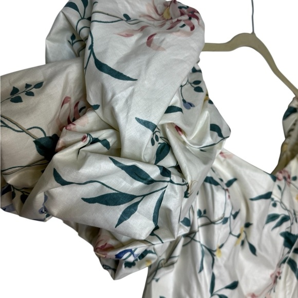 🌸 Vintage 80s‎ Floral Puff Sleeve Prairie Cottagecore Maxi Dress XS Small 🌸 - Picture 3 of 7